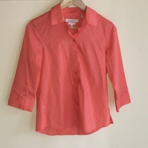 Foxcroft coral shirt